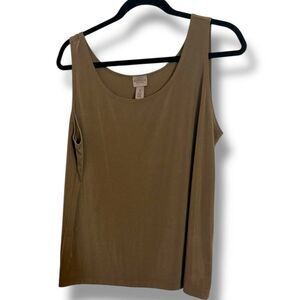 Chico’s Easywear Tank Top Women’s Size XL Neutral Brown Sleeveless